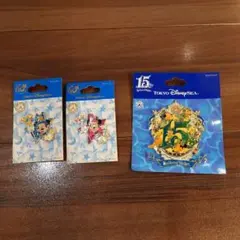 東京ディズニーシー 10周年、15周年 ピンバッジセット