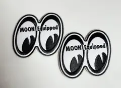 匿名配送　MOON Equipped ムーンアイズ　アイロンワッペン　2枚 新品