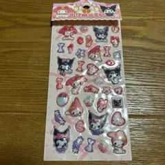 サンリオ クロミ マイメロ 3Dボンボンドロップシール