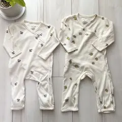 美品　Konges Sløjd NEWBORN ロンパース2点セット