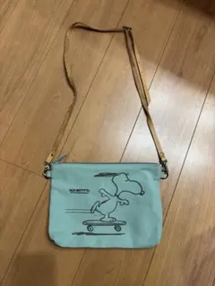 スヌーピー キャンバスショルダーバッグ