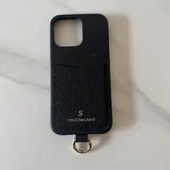 【送料込】メゾンドサブレ iPhone15ProMax ケース カード収納 黒