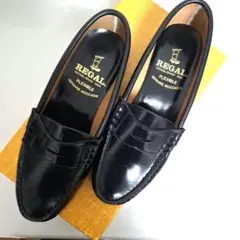 REGAL ブラック ローファー GENUINE MOCCASIN 22.5cm
