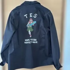 TES ブラック　カバーオール Mサイズ
