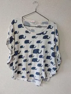 Né-net ゾウ柄 半袖Tシャツのサムネイル