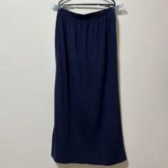 UNIQLO／ロングスカート／Mサイズ／ネイビー