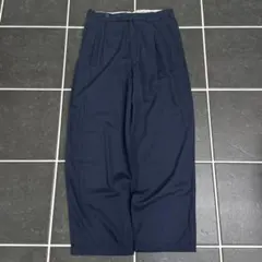 90s vintage【レーヨン　ツータック　ワイドスラックス　極太】