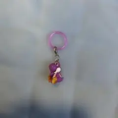 ヨッシー パープル チャーム キーホルダー