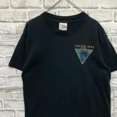 USA製90sヴィンテージTシャツ！シングルステッチブラック古着M 0803