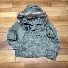 y2k n2b flight jacket fur short length★★