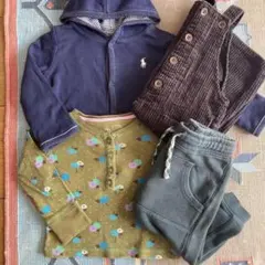 ラルフローレン ZARA ベビー服 80 まとめ売り 男の子 秋冬 4点 セット