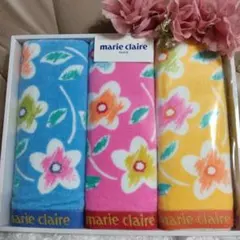 ★【最終価格】marie claire マリクレール花柄フェイスタオル 3枚★