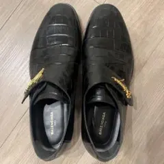 22ss Saint Laurent 3連バックル レザーシューズ - メルカリ