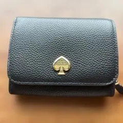 kate spade ブラック 二つ折り財布