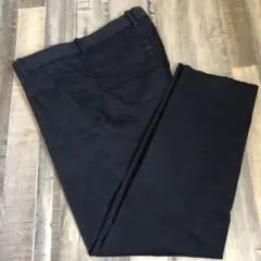 ユニクロ　+J コットンテーパードパンツ　ネイビー　ウエスト67cm