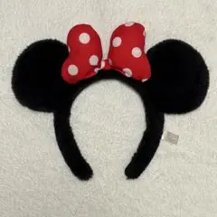 ディズニー ミニー カチューシャ 赤リボン ドット TDR 定番人気