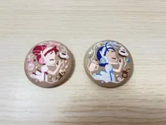 おジャ魔女どれみ biscuit 刺繍缶バッジ　2個セット　どれみ　あいこ