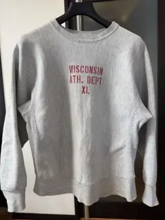 90s USA製　チャンピオン リバースウィーブ 染込み　カレッジ刺繍タグ前期