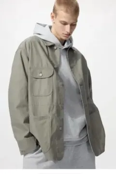 UNIQLO ユニクロ ユーティリティジャケット オリーブ Sサイズ