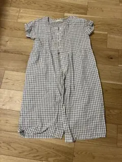新品未使用品⭐︎犬印本舗⭐︎マタニティワンピース パジャマ　授乳服 ギンガムチェック