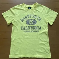 RUSTY 140 イエロープリントTシャツ　半袖のサムネイル