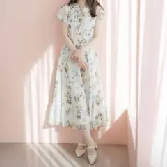 MISCH MASCH ボタニカルフラワーワンピース　イエロー　M