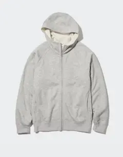 新品未使用 ヒートテック ボアスウェット フルジップパーカ GRAY