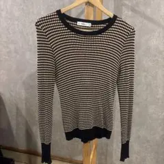 ZARA ドット柄 長袖ニット M