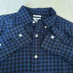 OLD NAVY チェックシャツ　ネルシャツ　ブルー