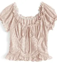 GRL　グレイル　2Wayレースパフスリーブブラウス[dk1484]　Lサイズ