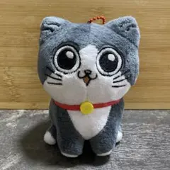 未使用品 猫に転生したおじさん タイトーくじ ぬいぐるみをマスコットバッジ5のサムネイル