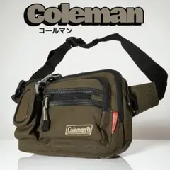 コールマン ブラウン系色 ウエストポーチ ブラック キャンバス ナイロン