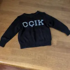 COMME CA ISM ブラック トレーナー 100A