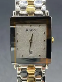 未使用品 RADO ラドー 高級スイス製ブレス型クォーツ時計 80s 電池交換