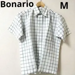 Bonairo　メンズ半袖チェック柄シャツのサムネイル