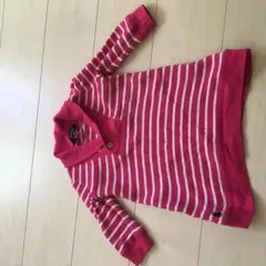 ラルフローレン12m80ピンクボーダーワンピース