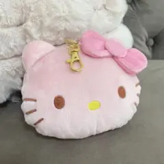 【新品未使用】ハローキティ リール付き ぬいぐるみパスケース ピンク