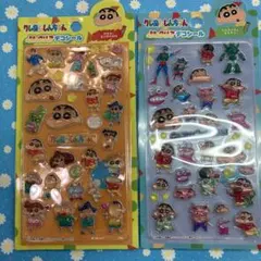 S*様 クレヨンしんちゃん ぷっくりクリアデコシール 2種セット
