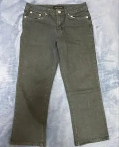 レディース　ジーンズ　ダークグレー　M