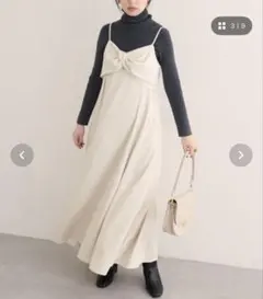 コ*☆様 ナチュラルクチュール osono ねじりリボンキャミワンピース