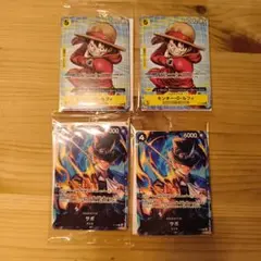 ワンピースカード レッドコミパラ ルフィ サボ エース 展示用 - メルカリ