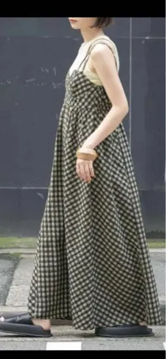 スイッチングマキシキャミワンピース　KBF