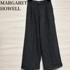 MARGARET HOWELL カシミヤ混 スラックス グレー