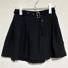 アースミュージックアンドエコロジー ミニスカート プリーツスカート ブラック
