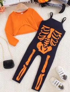 110cm ハロウィンスケルトンコスチューム