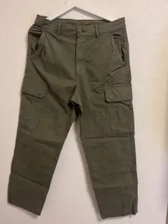 【古着 メンズ】UNIQLOレギュラーフィットカーゴパンツ オリーブ S