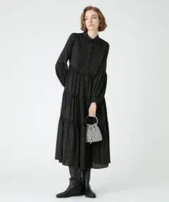新品【LOULOU WILLOUGHBY】ピンドットブラウスワンピース