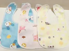 【新品】ベビースタイ 3枚セット 二重防水 男女兼用 赤ちゃん ベビー
