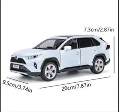 トヨタ RAV4 ミニカー ホワイト ブルー レッド