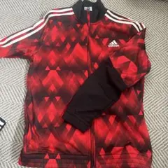 adidas ジャージ 上下レッド ブラックのサムネイル